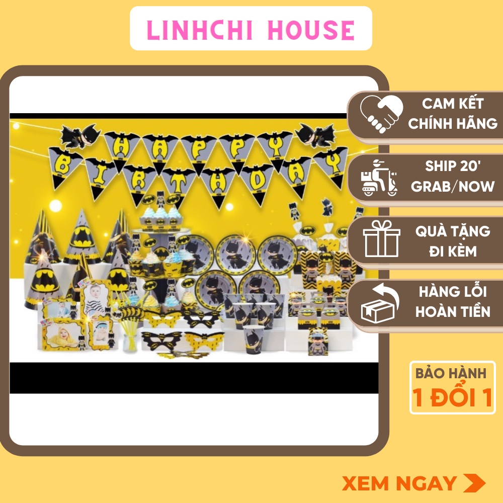 Set sinh nhật Mega chủ đề Batman