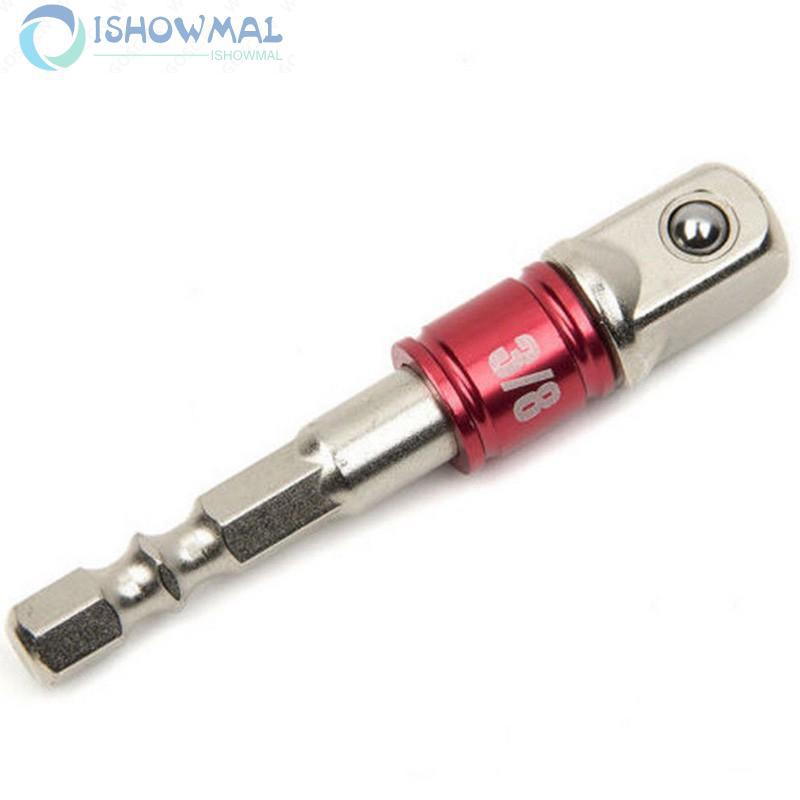 Impact Set Drill Driver Adapter 1/4″ Shank Bit 3/8" 3pcs 1/2" Hex 1/4" Socket