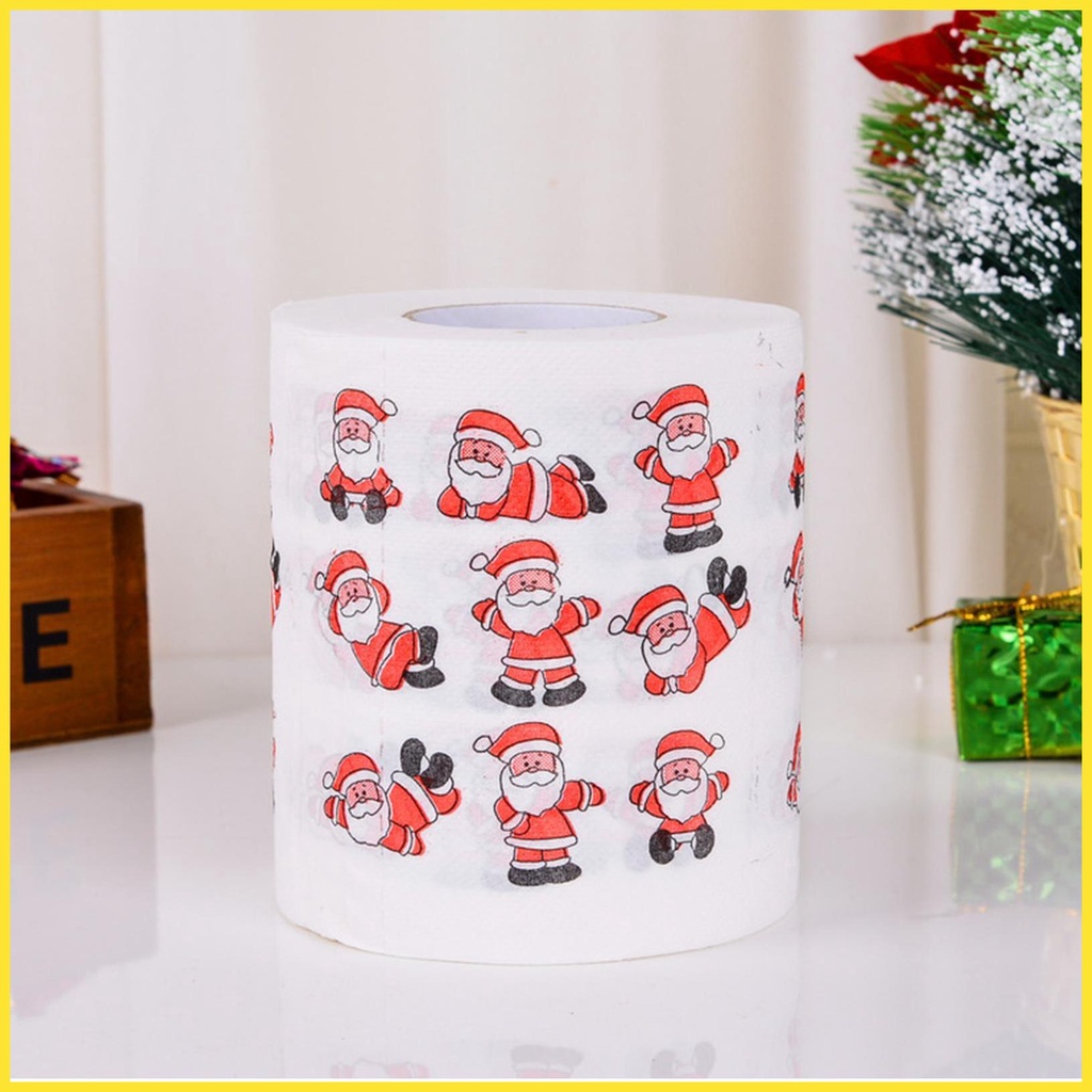 Cuộn Giấy Vệ Sinh In Hình Ông Già Noel Vui Nhộn