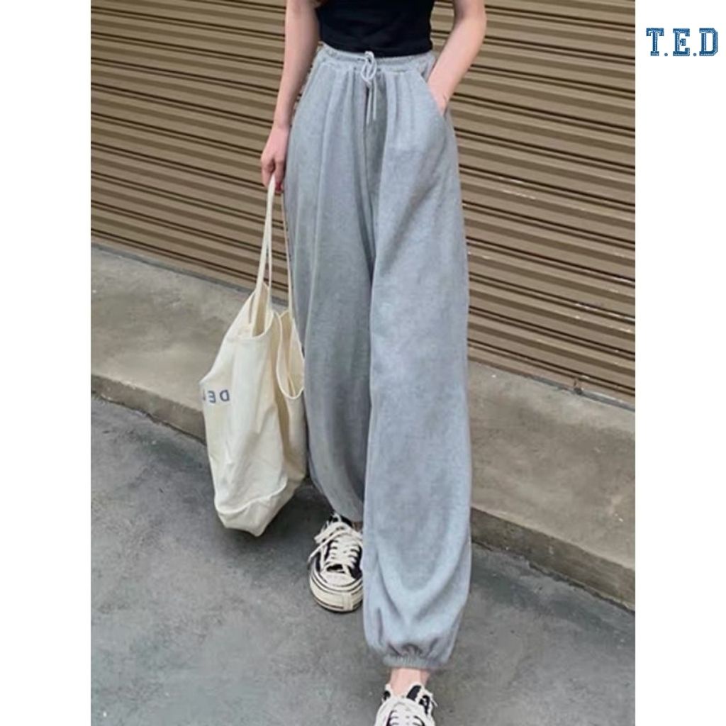 Quần Jogger Bo Chun Chất Da Cá Quần Jogger Nữ Mềm Mịn Thời Trang TED13