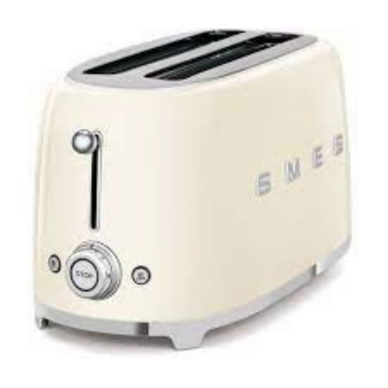 Máy Nướng Bánh Mì SMEG, Bread Toaster, 2 Ngăn, Chất Liệu Thép Không Gỉ, Nhập Đức, BH 12 Tháng, Nhiều Màu