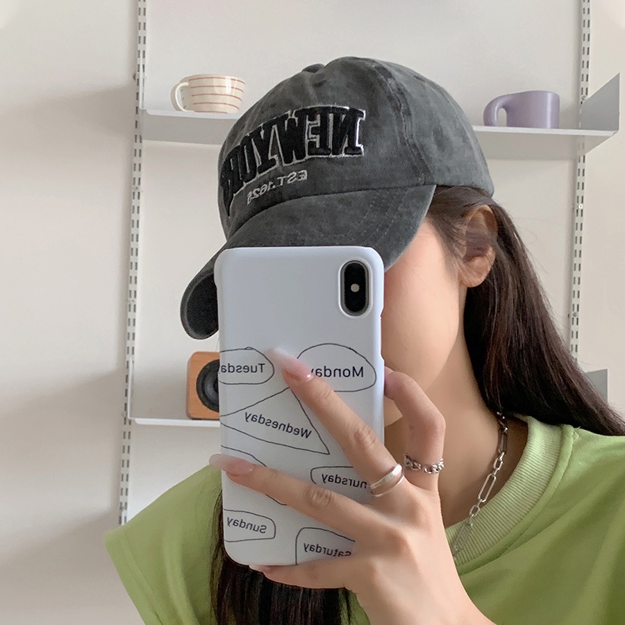 Mũ Lưỡi Trai Thêu Chữ Thời Trang Năng Động Cho Nữ