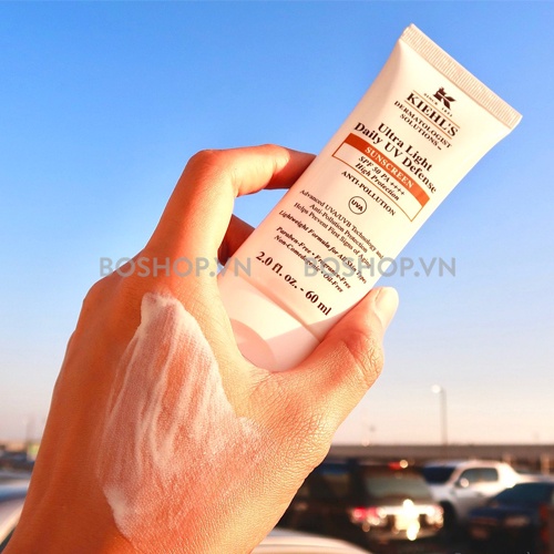 Kem Chống Nắng Kiehl's Ultra Light Daily UV Defense SPF 50 PA++++ Anti-Pollution 60ml Chính Hãng Mỹ