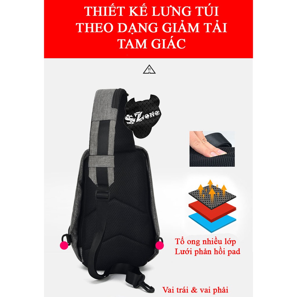 Ba lô đeo chéo chống trộm