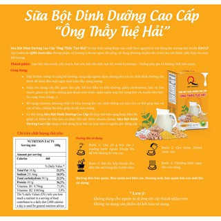 Sữa ông Thầy Tuệ Hải (Hộp 220gr) - Sữa Bột Dinh Dưỡng Cao Cấp Quy Nguyên