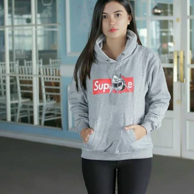 Áo Hoodie In Hình Cá Mập Supreme Thời Trang