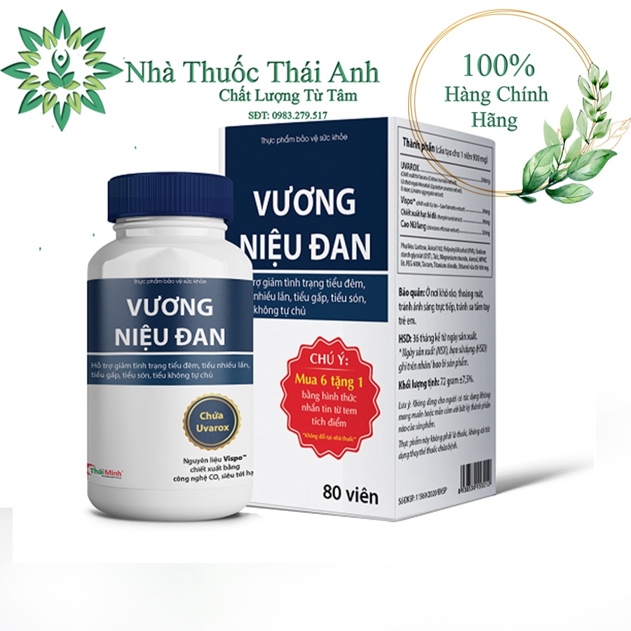 Vương Niệu Đan, Giúp Cải Thiện Tình Trạng Tiểu Đêm, Tiểu Nhiều Lần Tiểu Không Tự Chủ