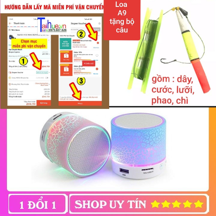 Loa Bluetooth Mini, Đèn LED Đổi Màu, hot titok