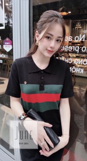 Đầm suông len mongtoghi phối kẻ