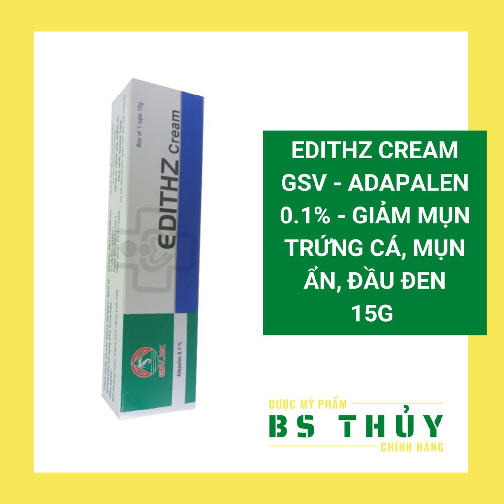 ✅ Edithz Cream GSV 15g - kem bôi trẻ hoá da, mụn