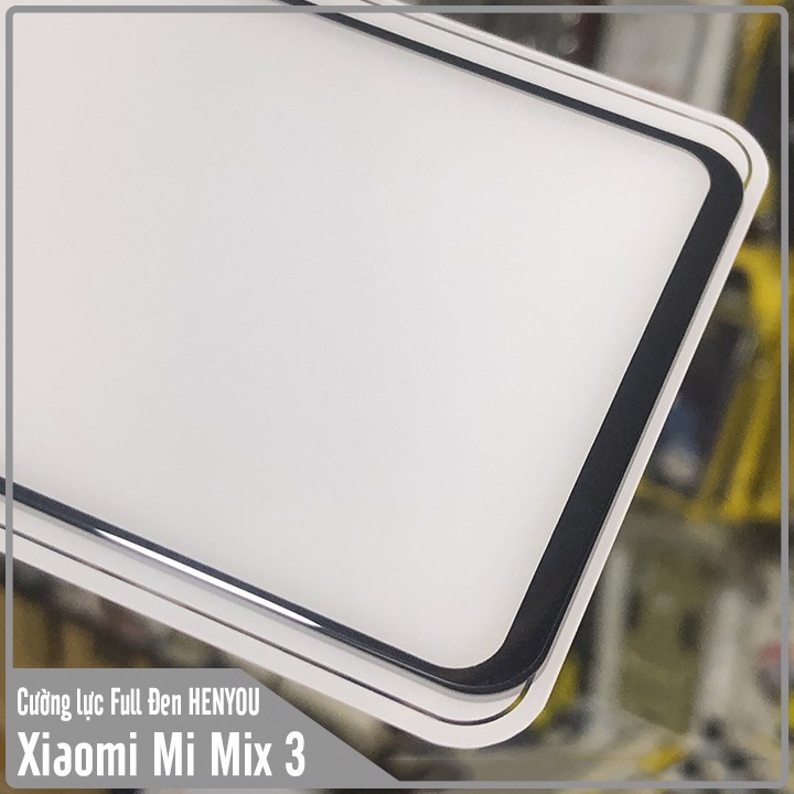 Kính cường lực Xiaomi Mi Mix 3 Full viền đen HENYOU