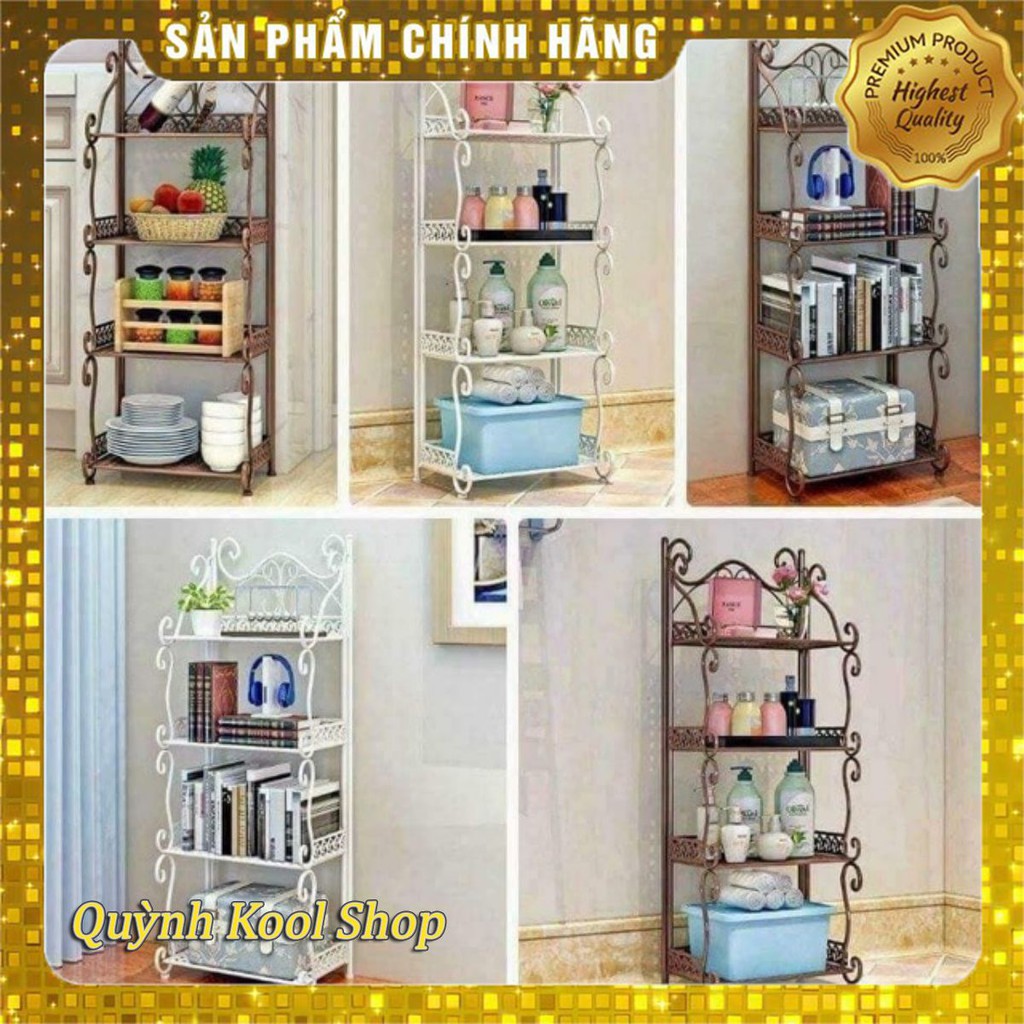 Kệ Sắt Hoa Văn 4 Tầng Sơn Tĩnh Điện