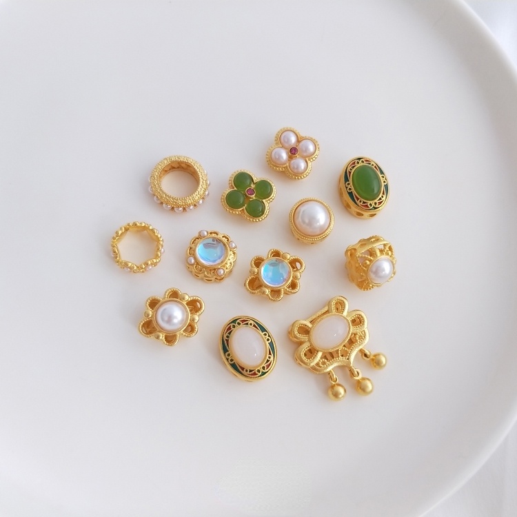 Hạt Đá Mặt Trăng Giả Nhiều Màu Sắc Dùng Làm Trang Sức diy