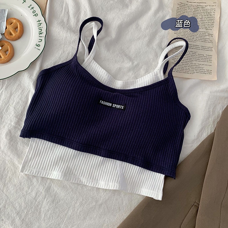 Áo Lót Thể Thao Không Phai Màu Thiết Kế Giản Dị Dành Cho Nữ