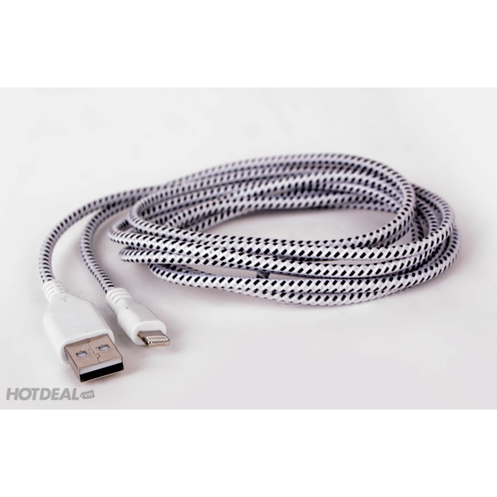 Cáp sạc siêu nhanh cho Iphone, sam sung, oppo,.... bọc dù-chống đứt, dài 3m SIÊU TIỆN DỤNG