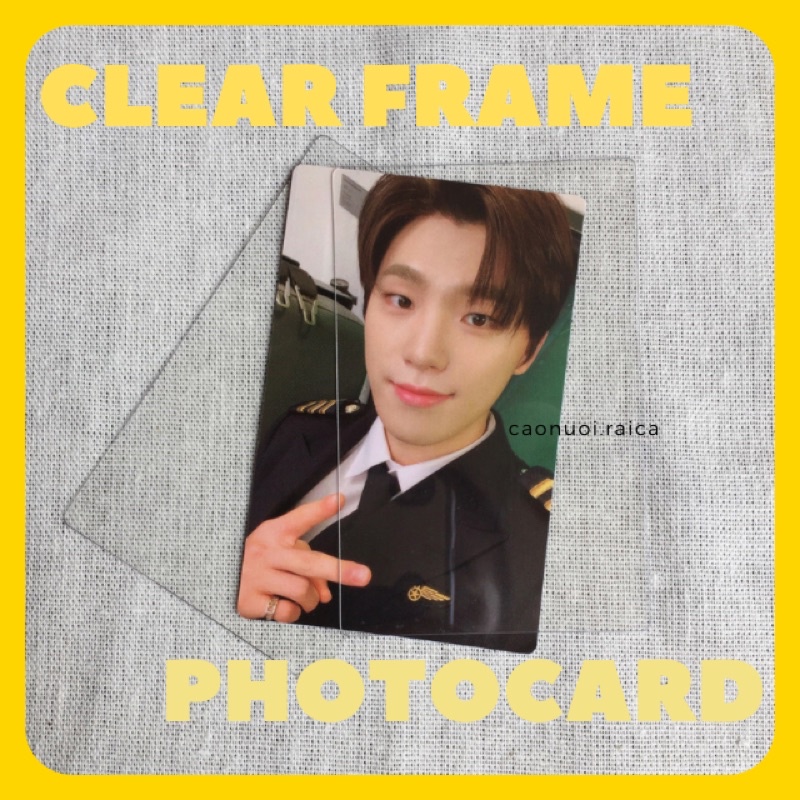 [50 cái] [Có sẵn] FRAME TRONG SUỐT BẢO VỆ CARD - CLEAR FRAME PHOTOCARD Cáo nuôi rái cá