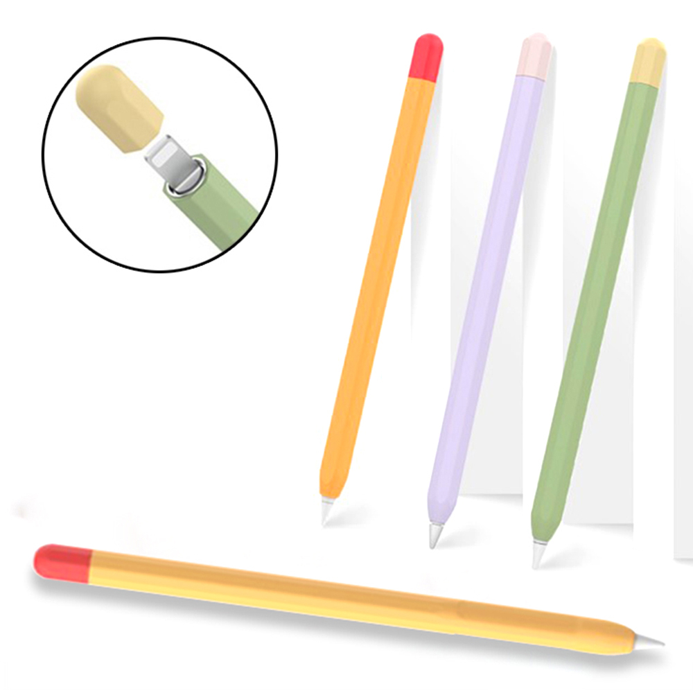 Vỏ Bọc Silicon Mềm Chống Trượt Màu Kẹo Cho Bút Cảm Ứng Apple Pencil 1st Và 2nd Gen