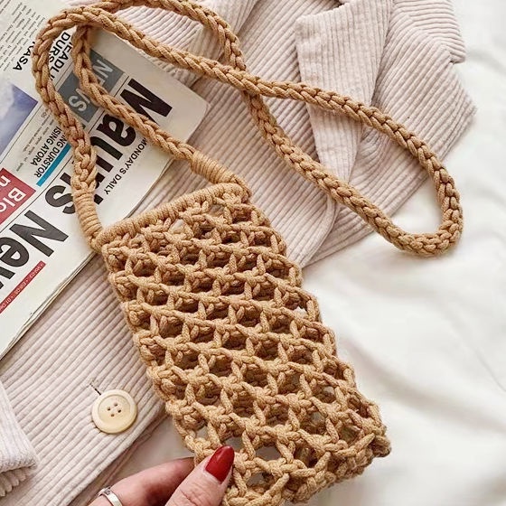 Túi Đan Len Đựng Điện Thoại 4 Kiểu Xinh Xắn Thời Trang