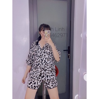 bộ đùi lụa cánh dơi viền sóng chất satin
