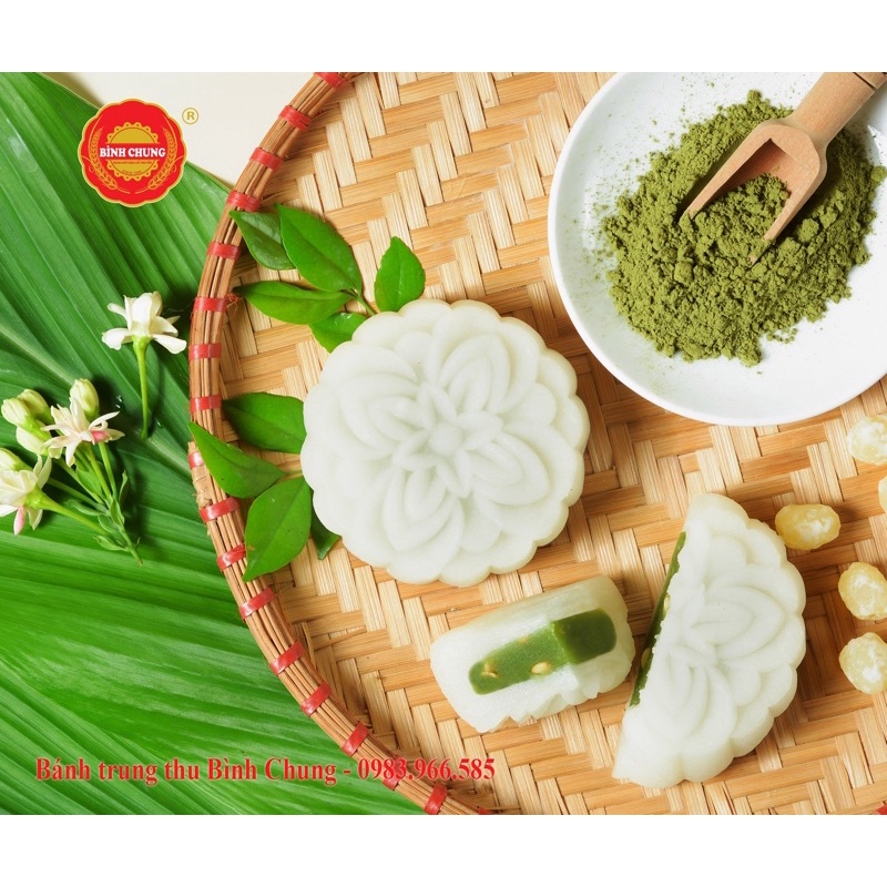 Bánh dẻo nhân trà xanh/Bánh trung thu Bình Chung