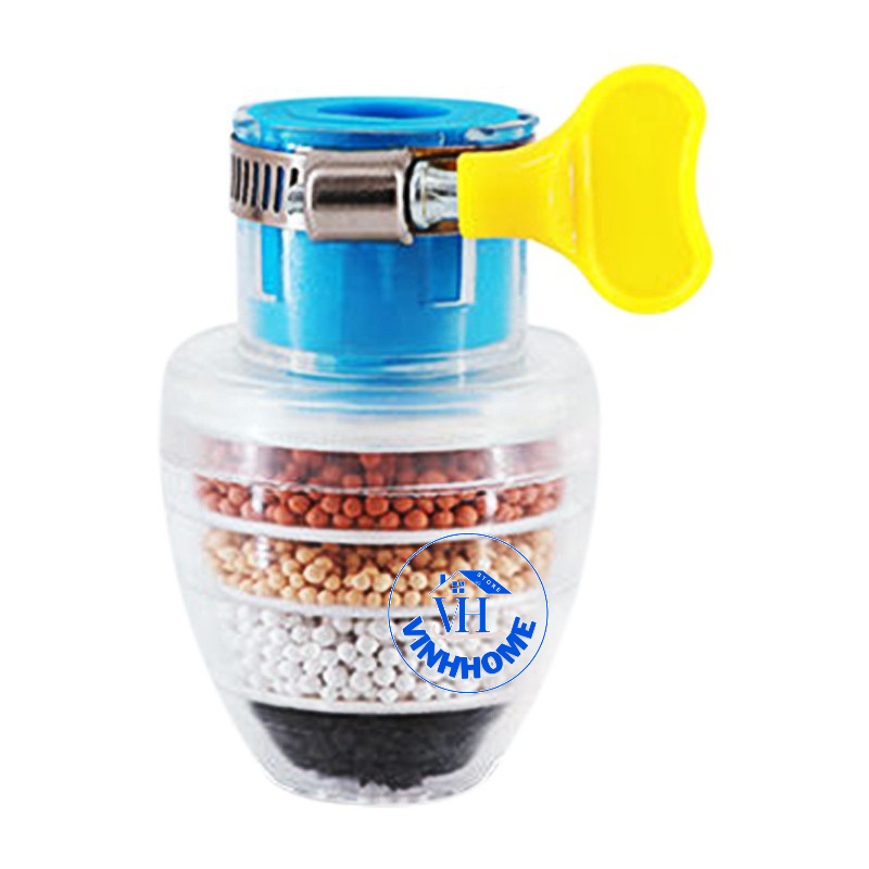 Đầu lọc nước trực tiếp tại vòi đầu lọc 6 tầng/Vòi lọc nước mini 6 tầng có tăng giảm gắn được mọi loại vòi