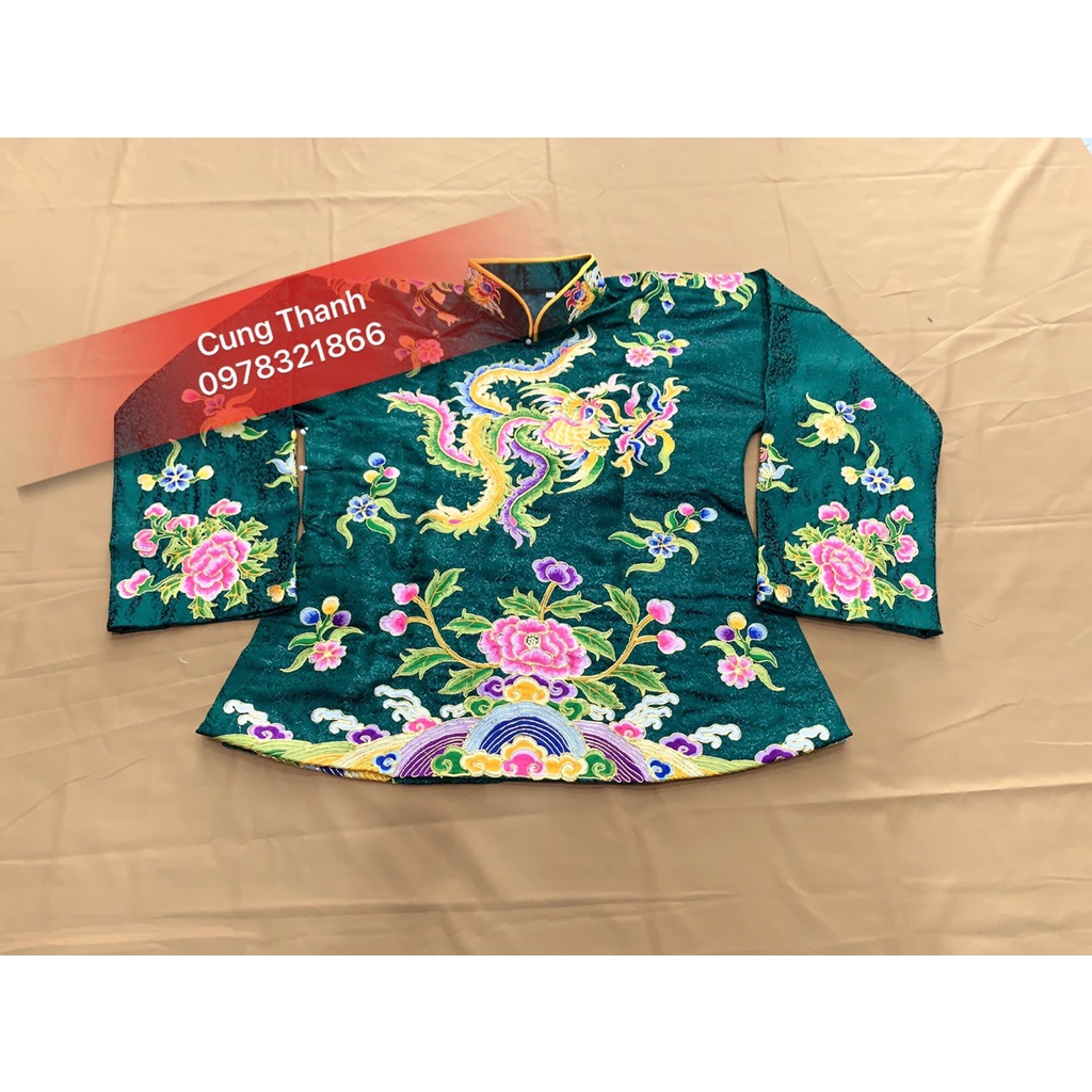 Áo Cô Đôi , Cô Sáu , Cô Bé Thêu Hoa Mẫu Đơn