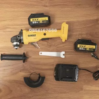 [FREESHIP] Máy mài pin DEWALT 99V 2 PIN không chổi than, Lõi Đồng - Máy mài Góc, Máy Cắt, Đường kính 100mm