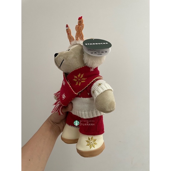 Gấu Bông Starbucks Bearista Xmas 2021
