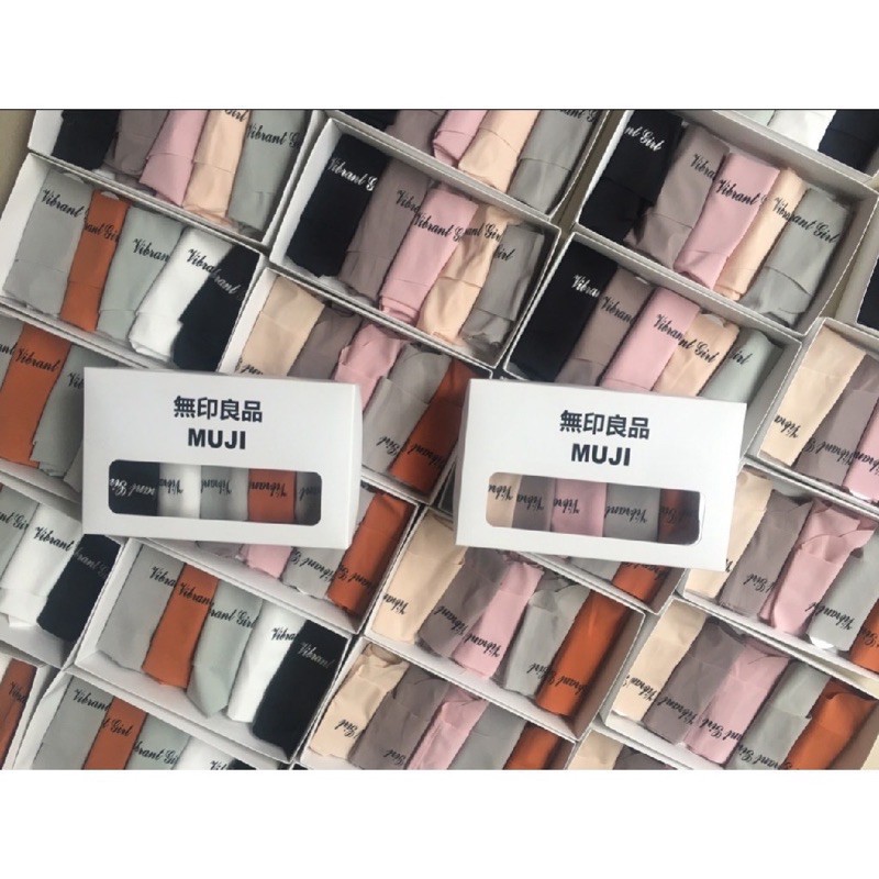 Quần Lót Nữ, Set 5 Quần Su Đúc Không Đường May VIBRANT GIRL Viền Gợn Sóng QL28