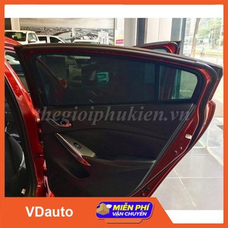 Rèm che nắng theo xe mazda 6- bộ 4 tấm dính nam châm - vdauto