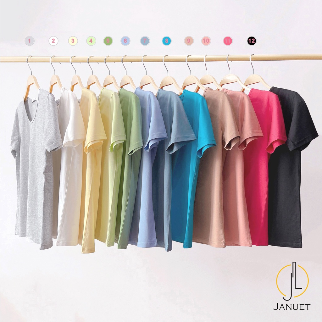 Áo Thun Nữ Basic TeeShirt Cao Cấp Chất Vải Mát Mịn Chống Xù Bai - AOT01