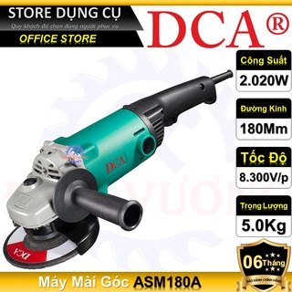 2200w máy mài góc 180mm dca asm180a, máy cắt cầm tay công suất lớn, công tắc bóp