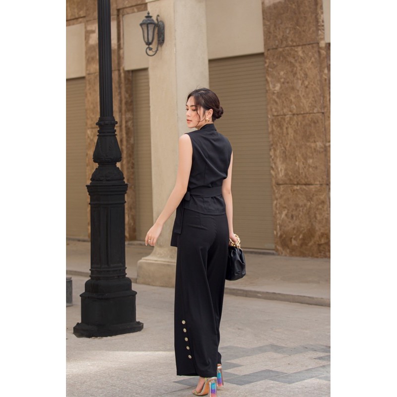 Quần  suông clothesrack đính nút hông Milan