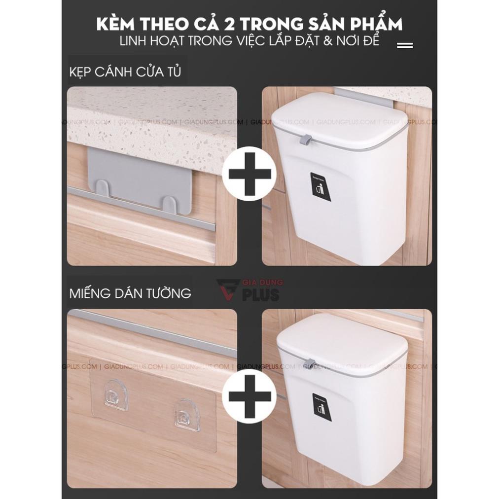 Thùng Rác thông Minh Cài cánh tủ Megahome 9L bằng nhựa PP cao cấp -Hàng Việt Nam