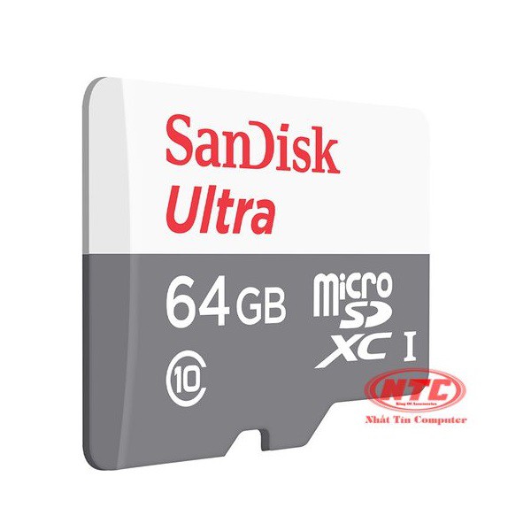 Thẻ nhớ MicroSDXC SanDisk Ultra 64GB 533X 80MB/s - Không Box (Bạc)