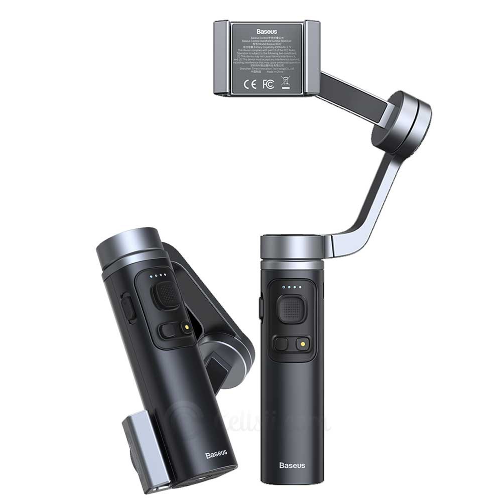 Tay cầm chống rung đa năng cho điện thoại máy ảnh Baseus BC02 Control Smartphone Handheld Folding Gimbal Stabilizer | BigBuy360 - bigbuy360.vn
