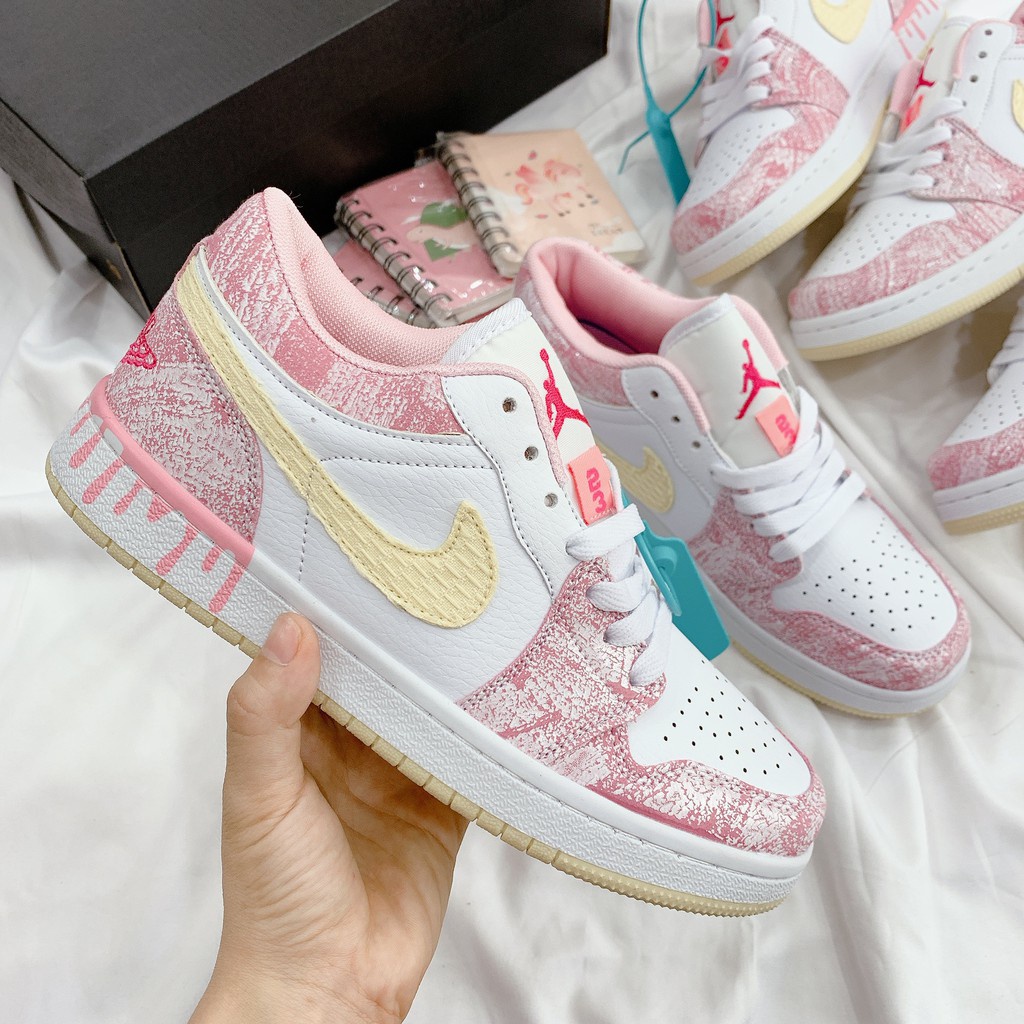 Giày Jordan 1 low paint drip bản cao cấp 1-1 trung full phụ kiện