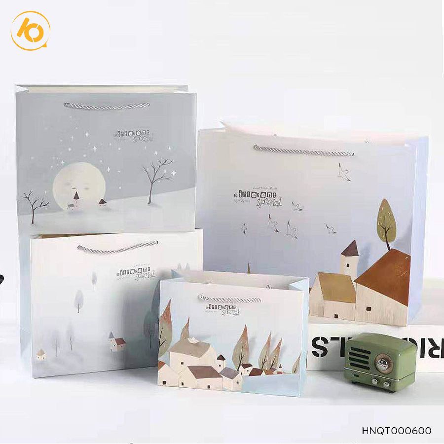 Túi quà giấy đẹp,Túi đựng quà có dây xách cầm tay dùng trong sự kiện ,ngày lễ - SP005186