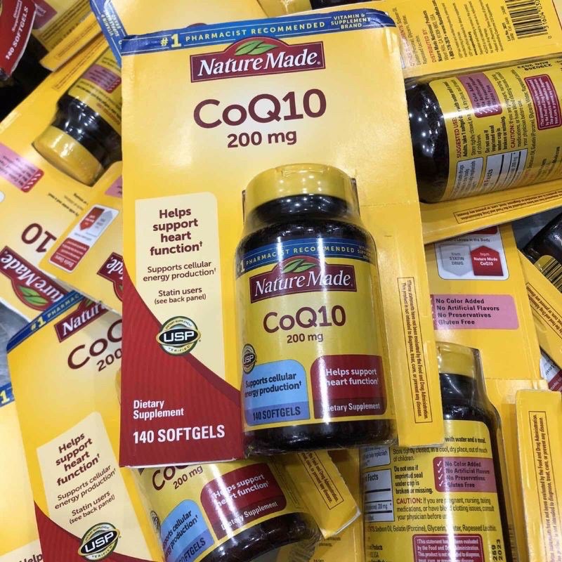 Nature Made CoQ10 200mg 140v hỗ trợ tim mạch