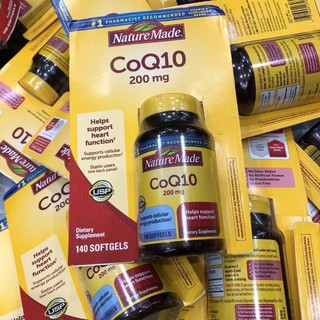 Nature Made CoQ10 200mg 140v hỗ trợ tim mạch