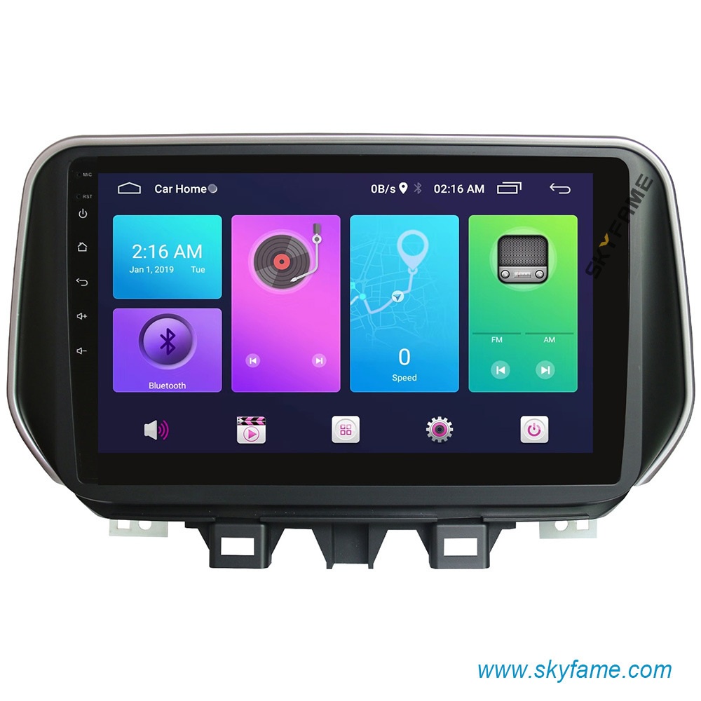 Màn Hình Android 9 inch Cho Xe TUCSON Năm 2019-2021 - Đầu DVD Android Kèm Mặt Dưỡng Giắc Zin Canbus Cho HYUNDAI TUCSON