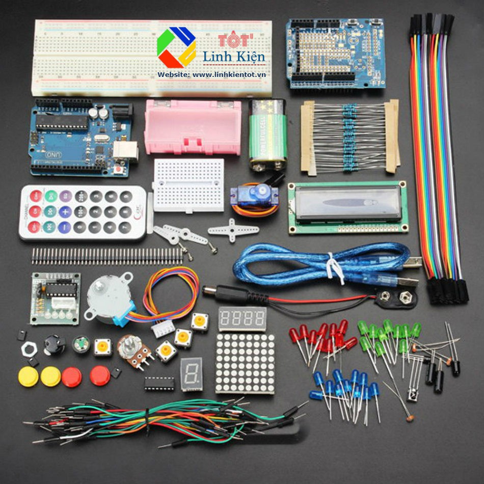 [FLASH SALE] BỘ HỌC TẬP ARDUINO UNO R3 CƠ BẢN - ARDUINO STARTER KIT