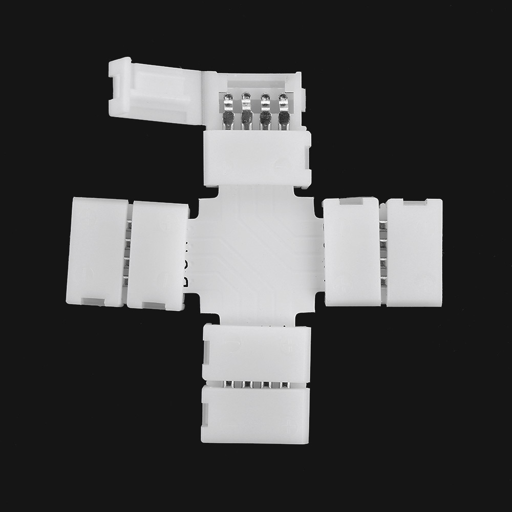 Set 1 / 5 / 10 Đầu Nối Dây Đèn Led 3528 5050 10mm 4pin