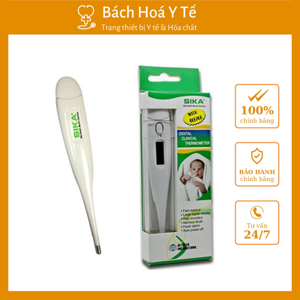 Nhiệt Kế điện tử SIKA đo chính xác nhiệt độ cơ thể, cho kết quả trong 1 phút, Thương hiệu Đức