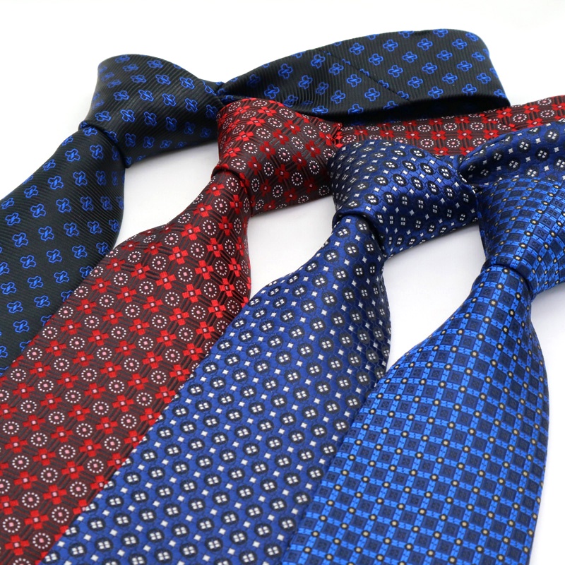 Cà Vạt 8CM Họa Tiết Chấm Bi Thời Trang Công Sở Cho Nam