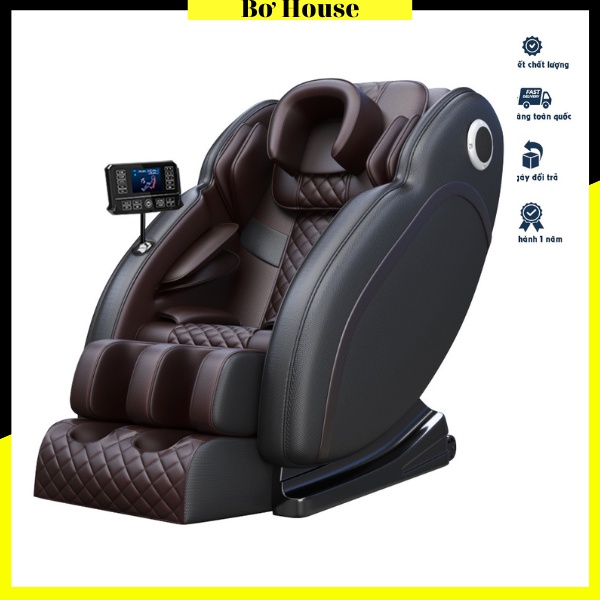 Ghế massage toàn thân Kore cao cấp màn hình cảm ừng tiếng Việt 2 loa Blutooth nghe nhạc siêu êm