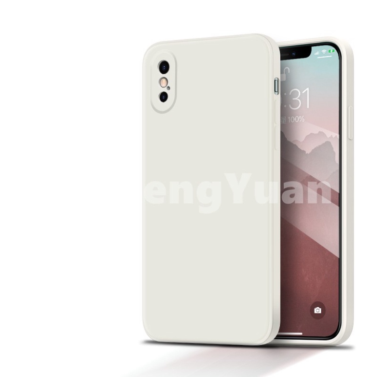 Ốp lưng dẻo màu kẹo viền cạnh vuông cho iPhone 6G/6S 6Plus 7/8Plus X/XS 11 11 Pro Max XS Max -hoanglong.store