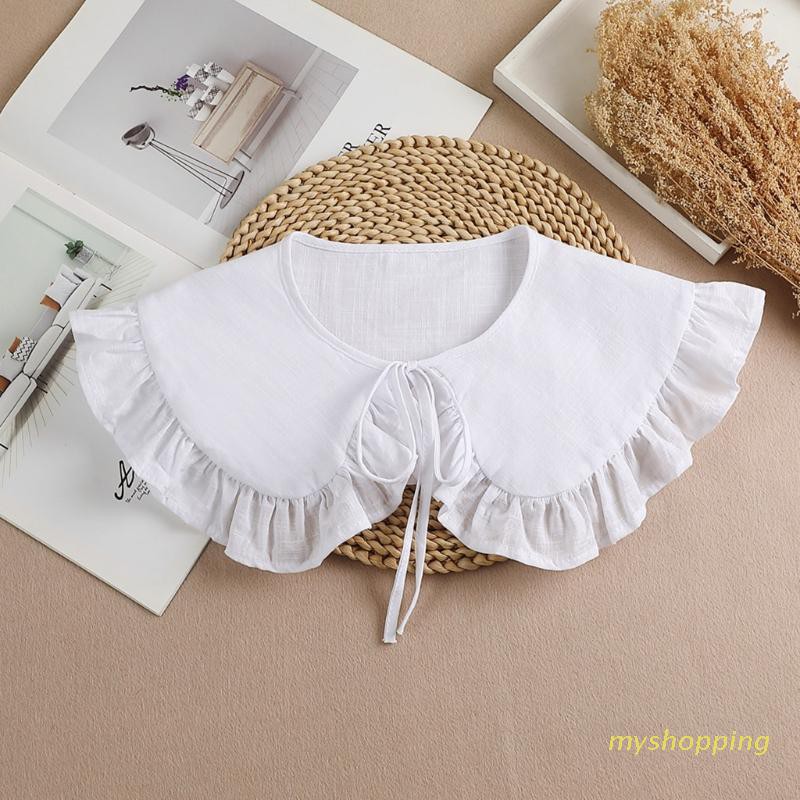 Cổ Áo Sơ Mi Giả Màu Trắng Thời Trang Cho Nữ