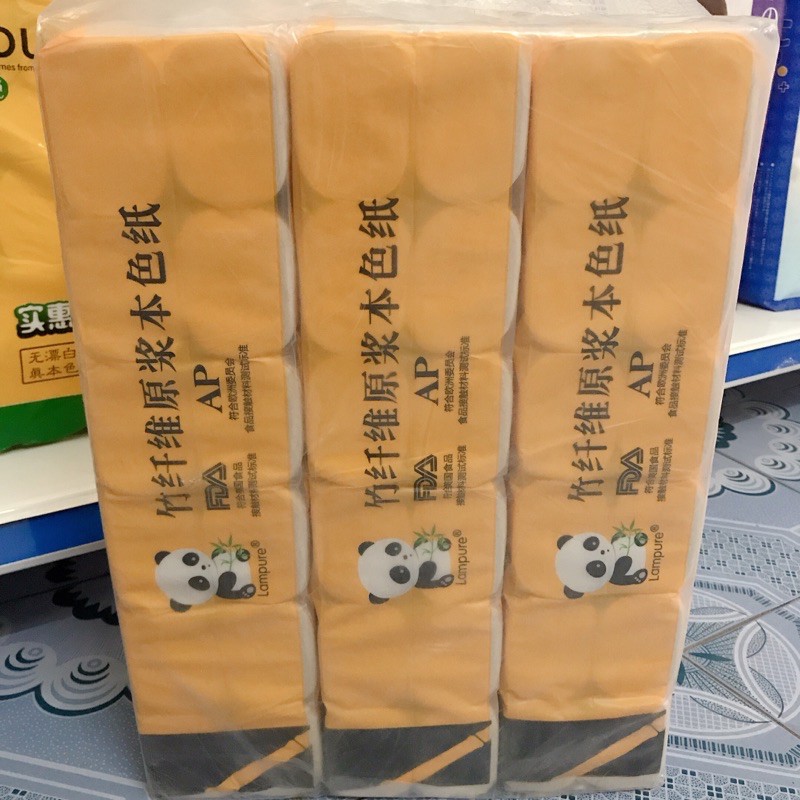 (Hà Nam)Giấy vệ sinh Gấu trúc (1 bịch 36 cuộn/giấy không tẩy trắng)