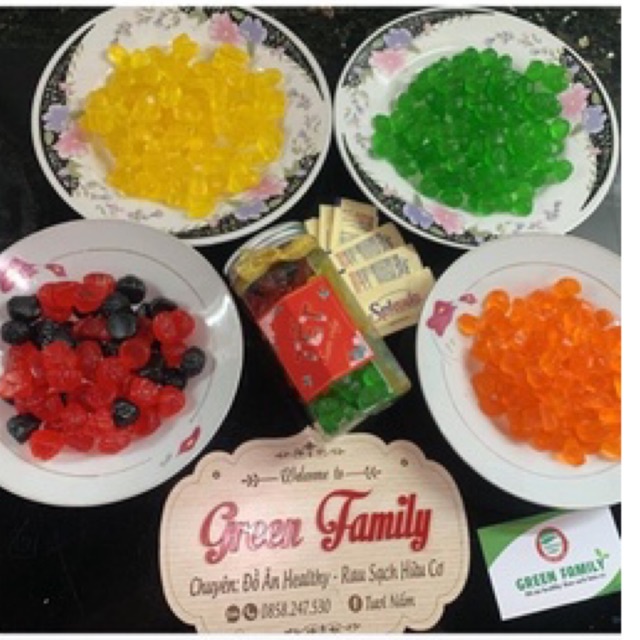 Kẹo dẻo hoa quả ăn kiêng keto(làm từ crystal)